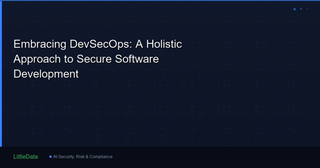 Embracing DevSecOps: A Holistic Approach to Secure Software Development