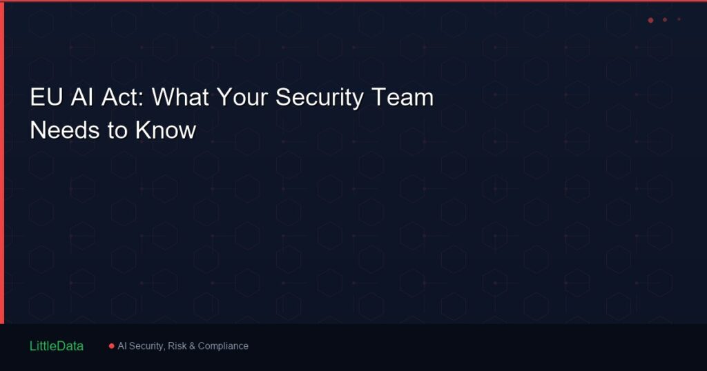 EU AI Act: What Your Security Team Needs to Know